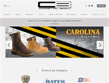 Tablet Screenshot of coastalboot.com